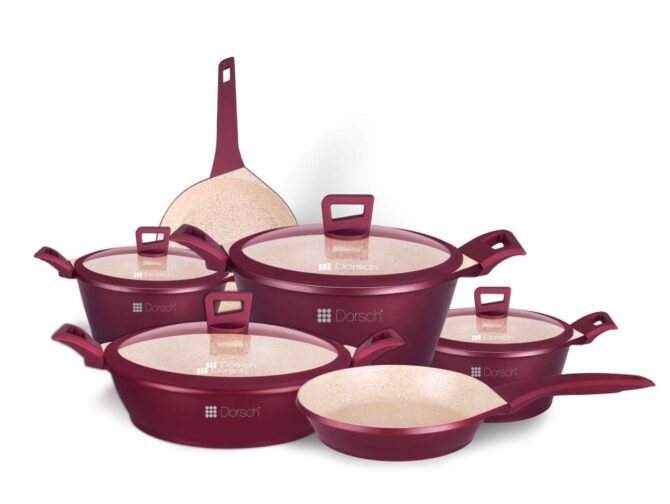 Dorsch Ceramic Premium Cookware Set – 6 pcs