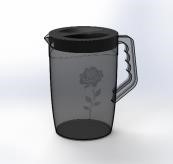 Ananas Juice jug transparent