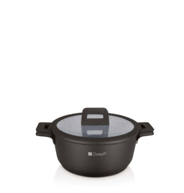 4L Die-Cast Aluminium Ceramic Coated Casserole With Glass Lid DH-05584\SR (D24 x H11.2)cm