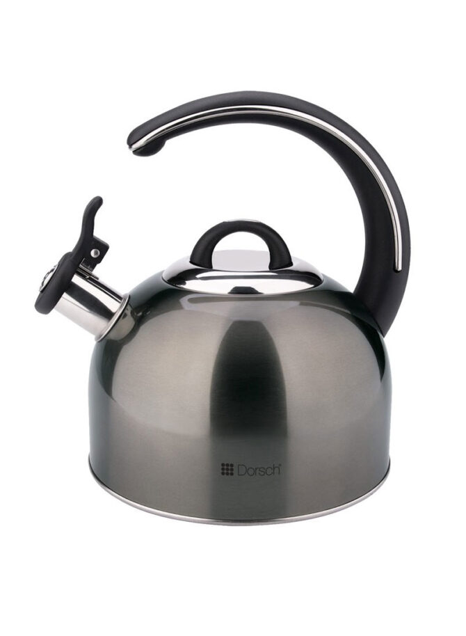 3L Stainless Steel Whistling Kettle With Luxurious Handle DH-02901 - Dark Grey