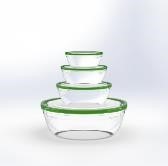 Tick&Lock 4Pcs طقم تربوير مدور