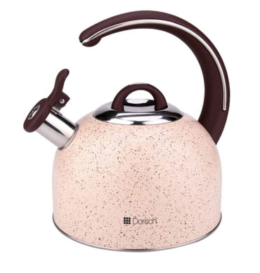 3L Stainless Steel Whistling Kettle With Luxurious Handle DH-02904 - Pink
