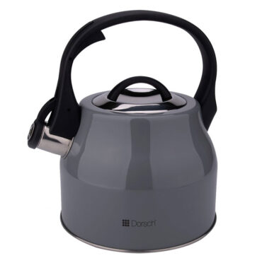 2.5L Stainless Steel Whistling Kettle With Ergonomic Handle DH-02905 - Grey