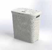Maxie 1 -Rattan laundry basket with cover