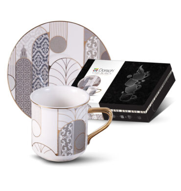 12Pcs 90ml Finest Porcelain Coffee Cups Set DH-09300 - Casa Blanca