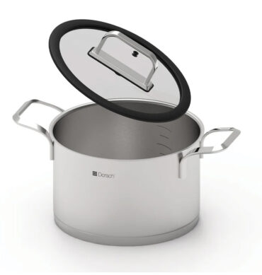17L Heavy Duty Stainless Steel Pot, Perfect Pot for Soups, stews, Big Pot for Large Batch Cooking, Dorsch DH-03832 (L32 x W32 x H23)cm