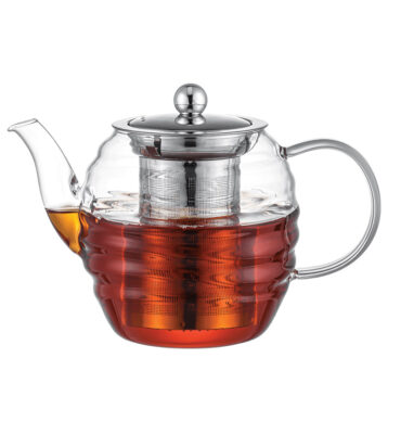 1200ml Wavy Glass Tea Kettle Dorsch GH-09200 (L15 x W10 x H13)cm