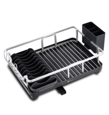 Single Layer Aluminium Dish Drainer with Rotating Water Outlet DH-04681 (W45.5 x D33 x H13.5)cm