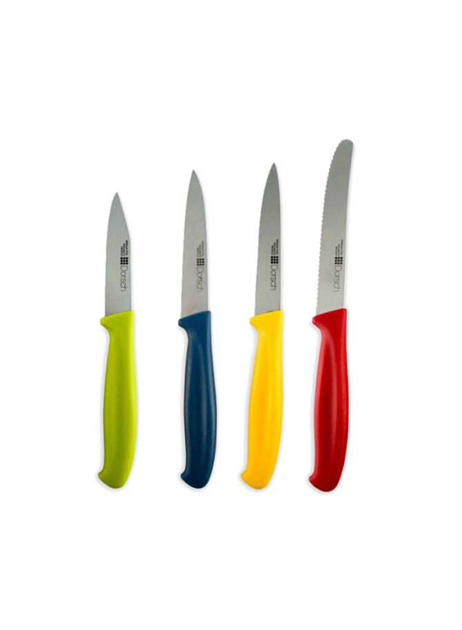 4 Pieces Colorful Sharp Knife Set