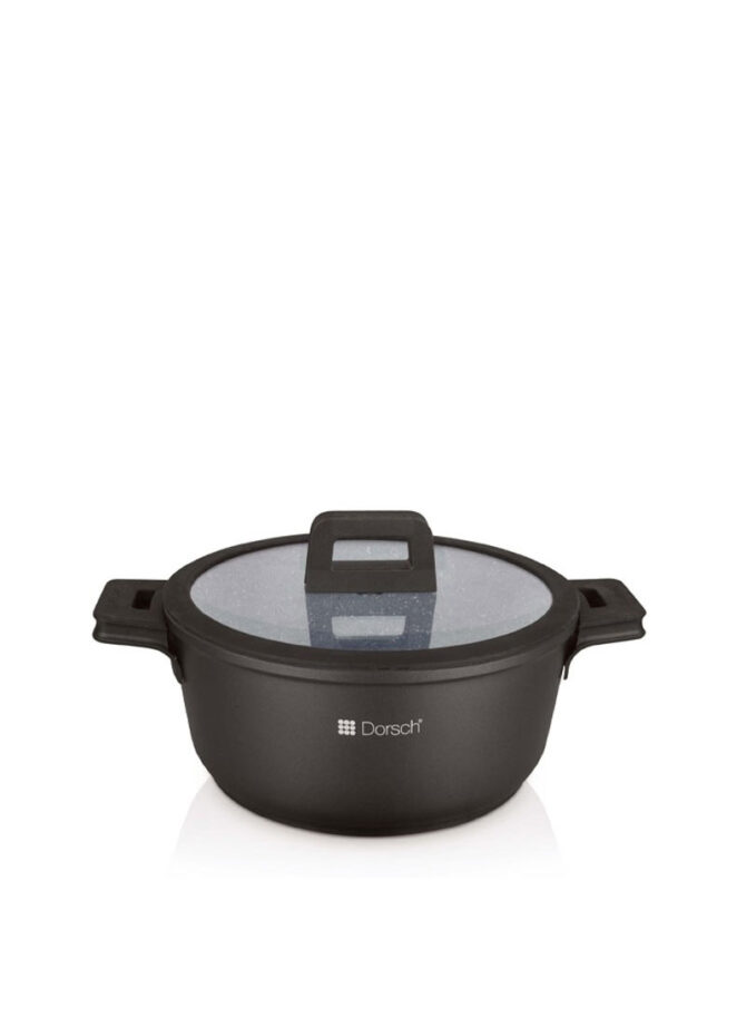 6.2L Die-Cast Aluminium Ceramic Coated Casserole With Glass Lid DH-05583\SR (D28 x H12.2)cm