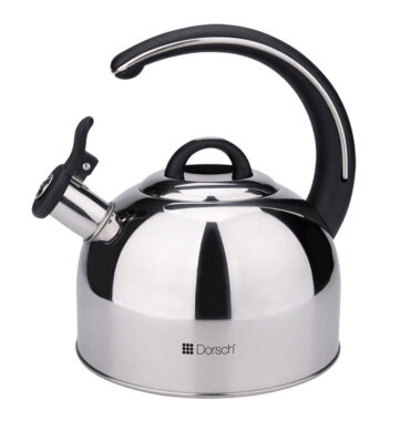 3L Stainless Steel Whistling Kettle With Luxurious Handle DH-02902 - Silver
