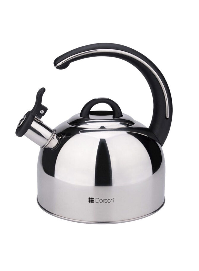 3L Stainless Steel Whistling Kettle With Luxurious Handle DH-02902 - Silver