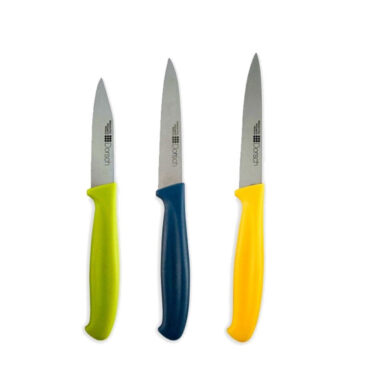 3 Pieces Colorful Sharp Knife Set