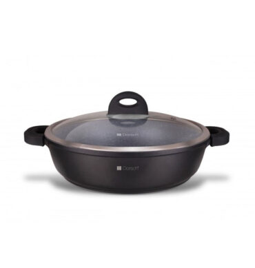 32cm 5L Non-Stick Ceramic Coating Aluminum Low Casserole DH-05579 (D32 x H8.5)cm