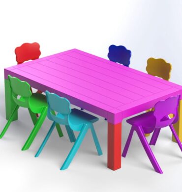 KIDS SET | MILANO TABLE WITH 6 BISBIS CHAIRS