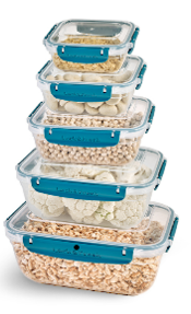 4 pcs. Master  Seal Rectangular Storage Container Set (800,1400,2300,4000 ml)