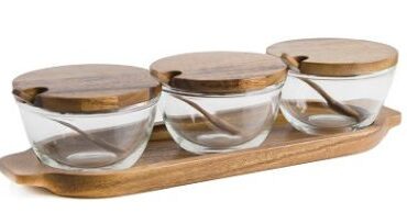 Billi Small Glass Condiment Tray 222/ 3