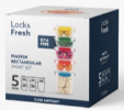 3 pcs. Master Seal Rectangular Storage Container Set (1000,1800,3000 ml)