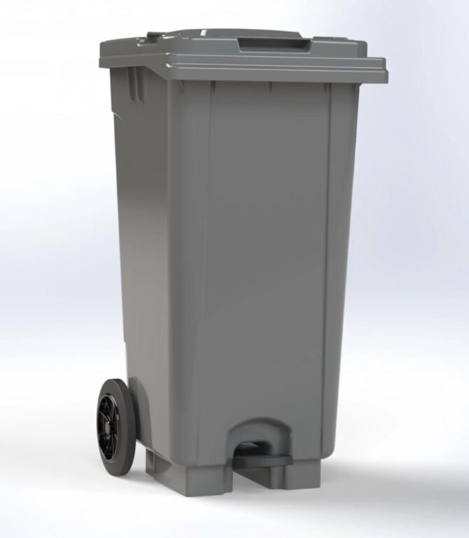 Bali 120L Dustbin GREY