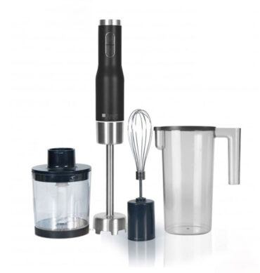 800W Power Hand Blender Set With 6 Variable Speeds & Turbo Hand Blender,Chopper,Egg Whisk &1L Beaker
