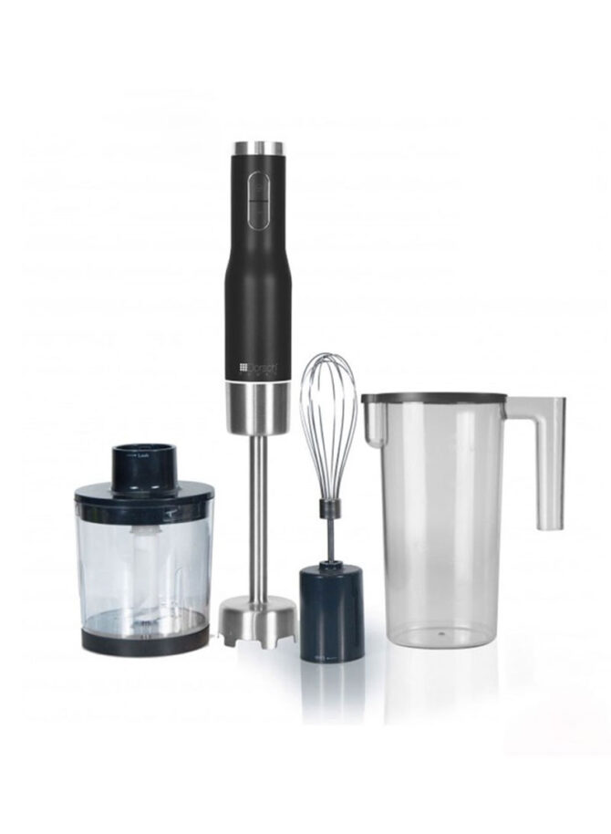 800W Power Hand Blender Set With 6 Variable Speeds & Turbo Hand Blender,Chopper,Egg Whisk &1L Beaker