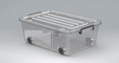 Pratik 2 - 40L Plastic box with wheels