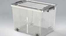 Pratik 4 - 80L Plastic box with wheels