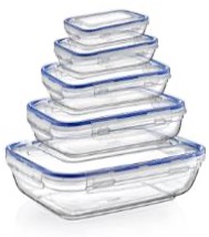 3 pcs. Seal Rectangular Storage Container Set (310,565,975 ml)