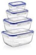 3 pcs. Seal Rectangular Storage Container Set (1000,1800,3000 ml)