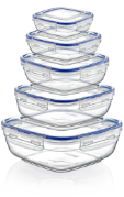 3 pcs. Seal Square Storage Container Set (1025,1700,2700 ml)