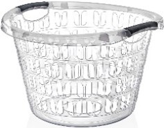 Round Laundry Basket (Transparent) (33 LT.)