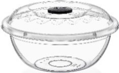 Basin with Lid No 1 (Transparent) (7.5 LT.)
