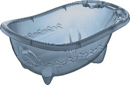 Dolphin Baby Bathtub (Transparent) (33 LT.)
