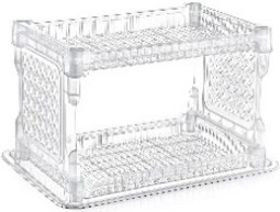 Orkide Dish Rack Set 2 Layer (Transparent)