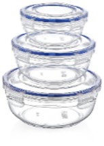 3 pcs. Seal Round Storage Container Set (1200,2100,3400 ml)