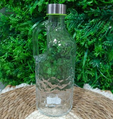 959-3 - قنينة ماء زجاج غطا ستانلس ستيل