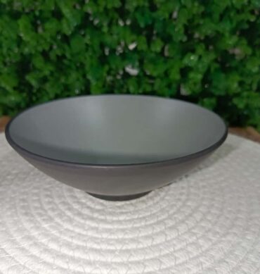 988-14 Gray Melamine Round medium كاسة
