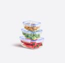 3 pcs. Seal Rectangular Storage Container Set (1400,2300,4000 ml)
