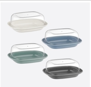 Colorful Covered Butter Dish
