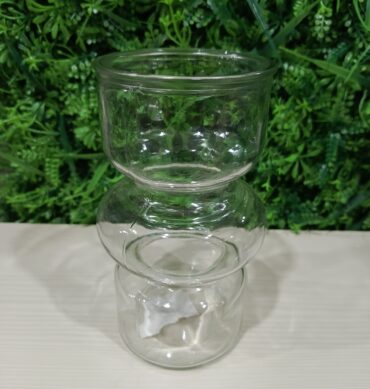 851-5 - Round Glass Vase Transparent