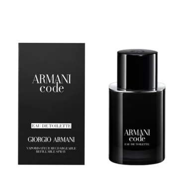 Armani Code Pour Homme Eau De Toilette Refillable Men's Fragrance Spray (50ml)